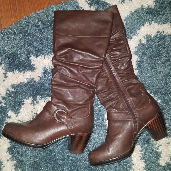 Dansko Brown Tall Heeled Boots CLOSET CLOSING ❤️‍🔥 - Picture 1 of 8